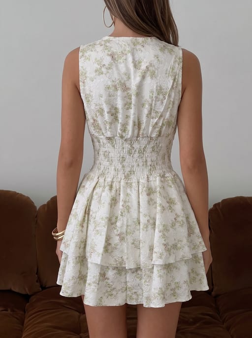 Robe champêtre florale — vue 3