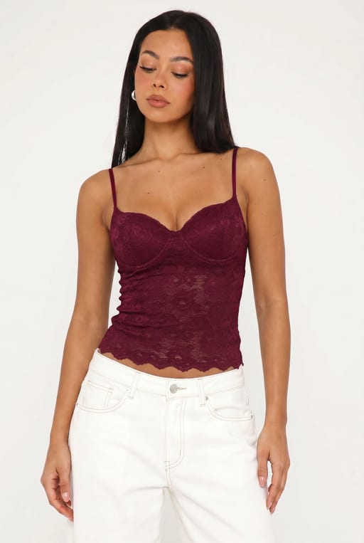 Top Dentelle Sweetheart — Bohème — Grossiste GIORGIA paris