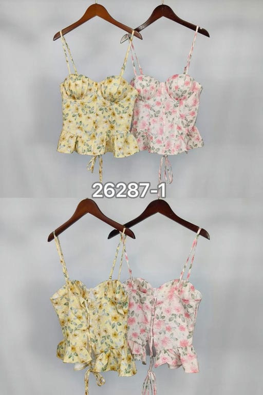 Corset top floral — vue 3