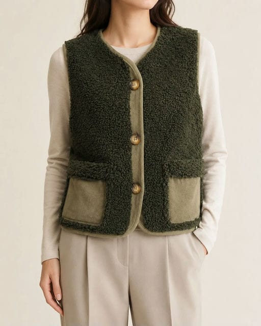 Gilet Sans Manches en fourrure moutonnée — vue 2