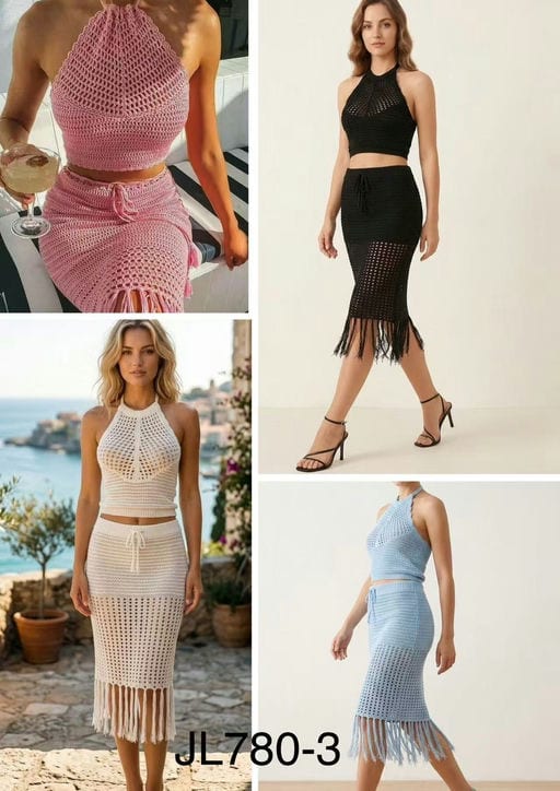 Ensemble Top Licou & Jupe à Franges — vue 2