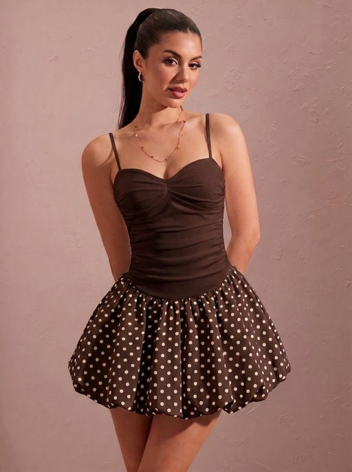 Robe babydoll à pois — vue 3