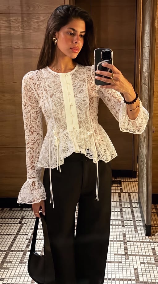 Top en dentelle — vue 2
